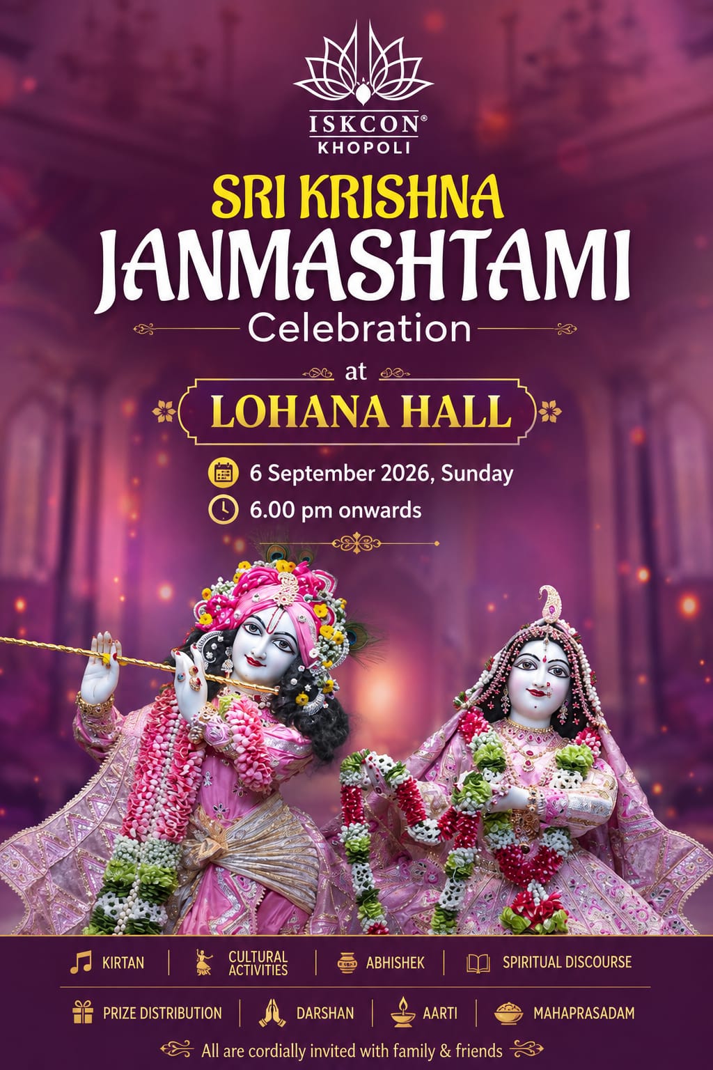 Sri Krishna Janmashtami Celebration Lohana Hall